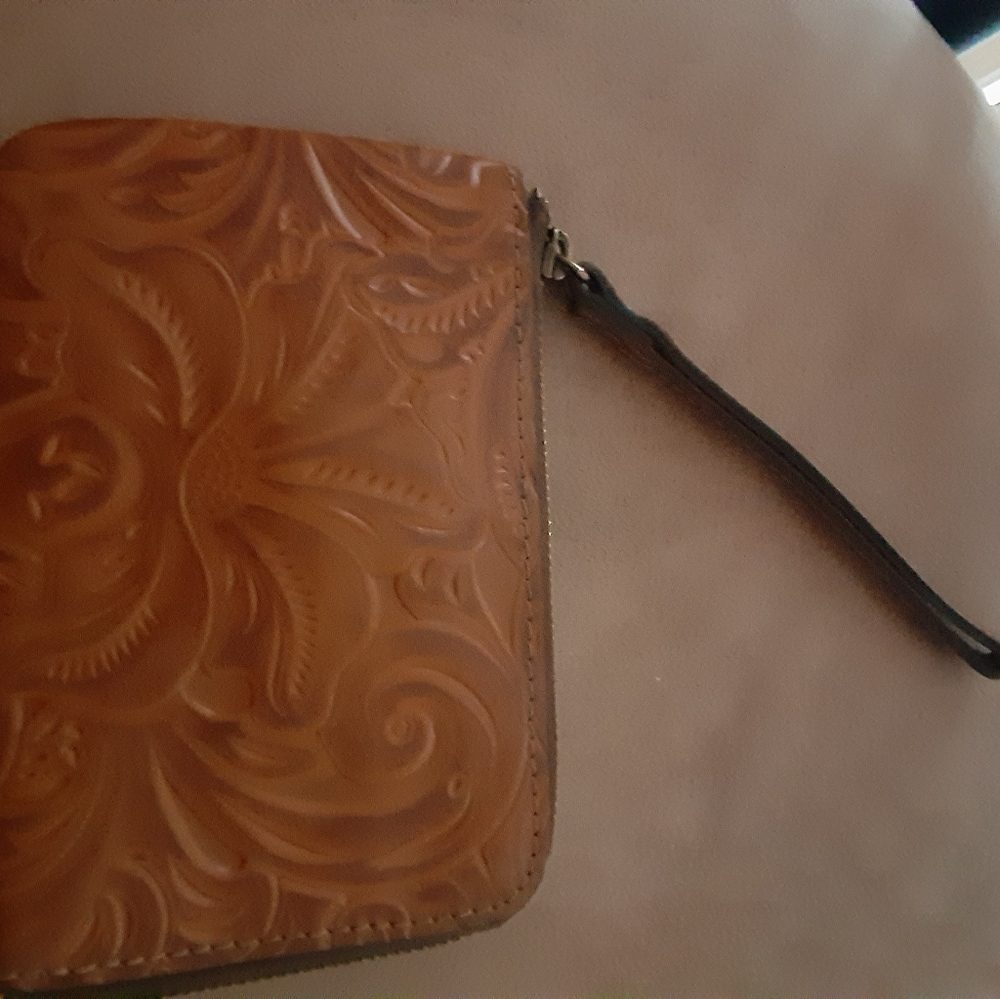 Tan Patricia Nash Wristlet